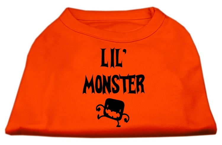 Lil Monster Screen Print Shirts Orange Med